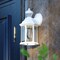 Vaxcel Auburn Aluminum 6.25-in. W 1 Light White Motion Sensor Dusk/Dawn Outdoor Wall Lantern Clear Glass T0730 - alternate 1